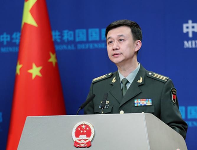 Người phát ngôn Bộ Quốc phòng Trung Quốc Ngô Khiêm. Ảnh: Chinanews.