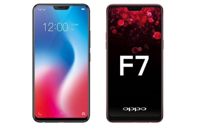 vivo oppo f7