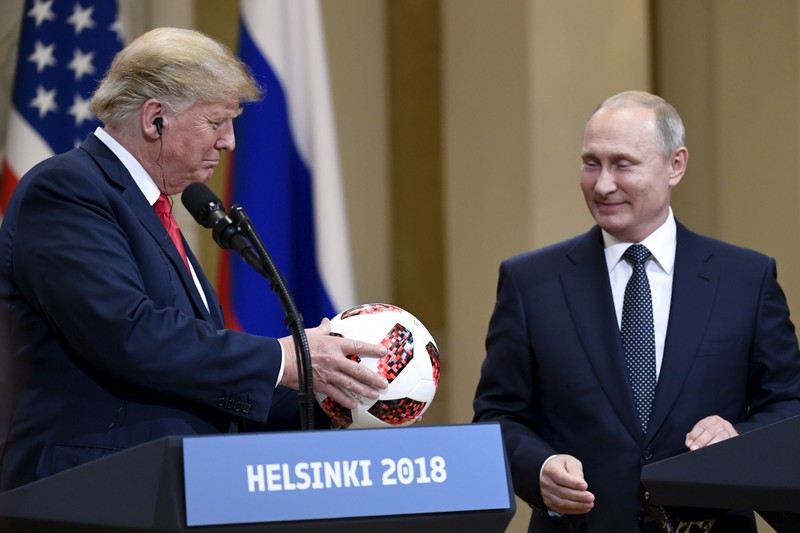 Ông Putin và ông Trump tại thượng đỉnh Helsinki ngày 16/7