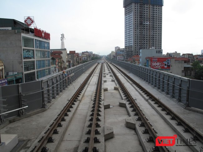 Hệ thống đường sắt của dự án đường sắt cao tốc Cát Linh - Hà Đông.