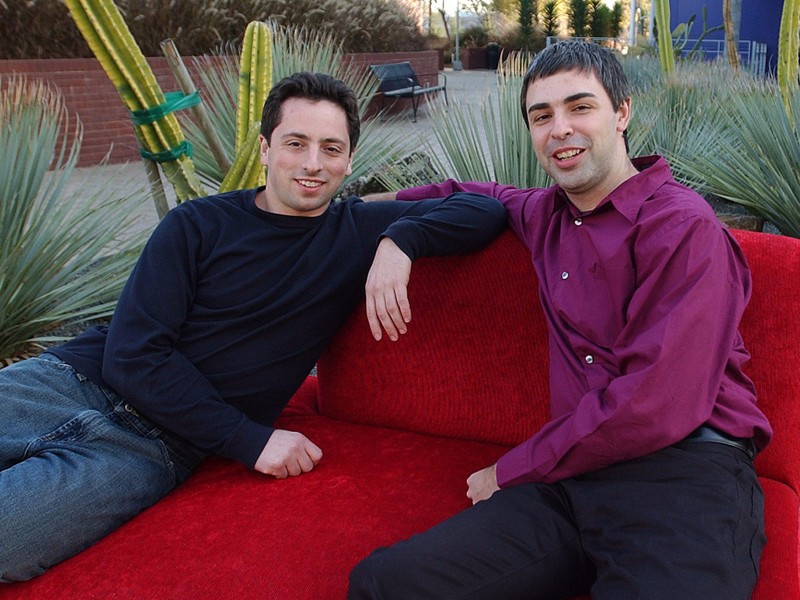Hai đồng sáng lập Larry Page và Sergey Brin của Google