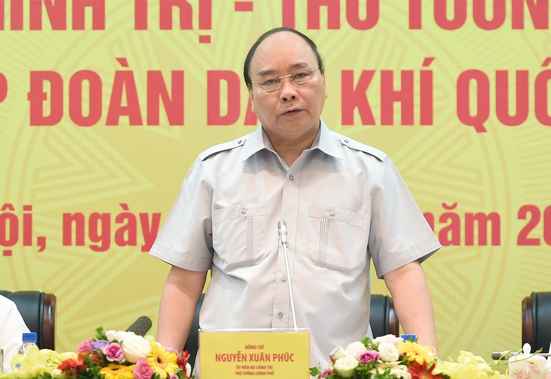 Thủ tướng Nguyễn Xuân Phúc làm việc với Tập đoàn Dầu khí Việt Nam.