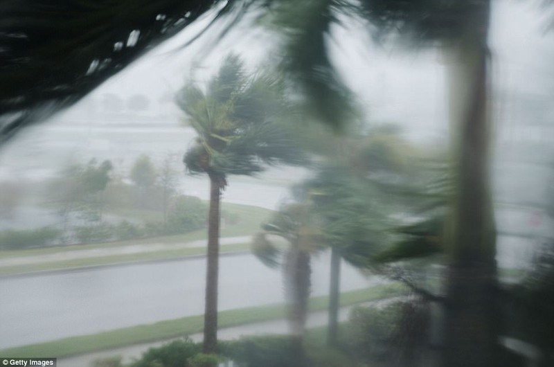 Sức mạnh của siêu bão Irma. Nguồn Dailymail.
