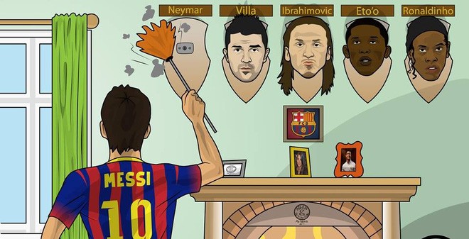 Messi đi tuyển quân. Ảnh CNN