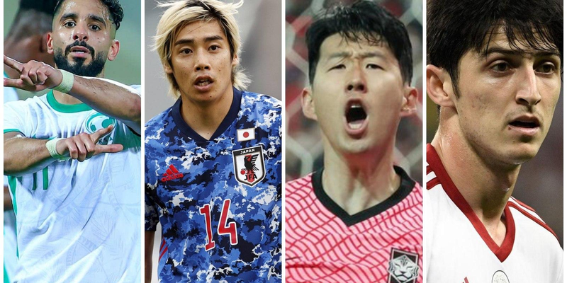 Các ông lớn châu Á đã sớm giành vé đến World Cup 2022 gồm Nhật Bản, Hàn quốc, Iran, Saudi Arabia . Ảnh AT
