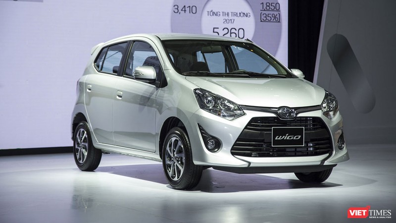 Ngoại hình của Toyota Wigo trông hiện đại và thể thao hơn so với một số đối thủ trong cùng phân khúc. (Ảnh: Ngô Minh)