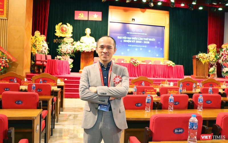 Ông Vũ Ngọc Sơn tại Đại hội thành lập Hiệp hội An ninh mạng quốc gia, ngày 9/9/2023. Ông Sơn là thành viên Ban chấp hành Hiệp hội vt_vu ngoc son.jpg