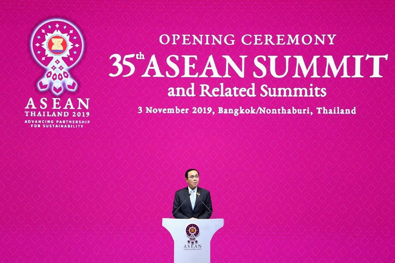 Thủ tướng Thái Lan Prayuth Chan-ocha phát biểu khai mạc Hội nghị (Ảnh: Reuters)