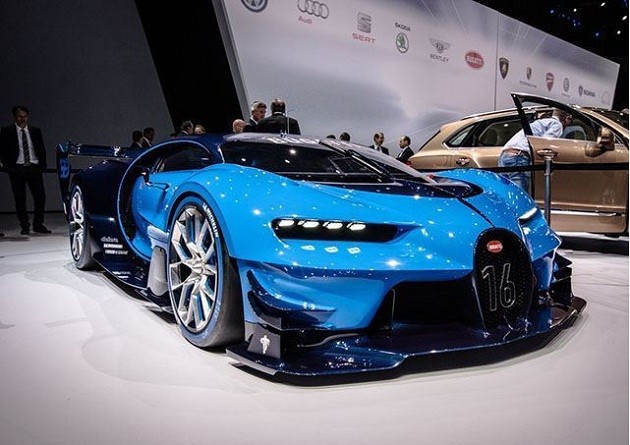 Siêu xe Bugatti có khả năng tự biến đổi thành nhiều màu khác nhau.