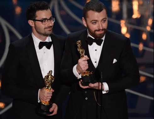 Sam Smith và Jimmy Napes nhận giải Oscar