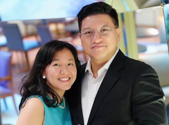 Lê Diệp Kiều Trang cùng chồng là Sonny Vũ, hai nhà khởi nghiệp nổi tiếng. Ảnh: Facebook Christy Le