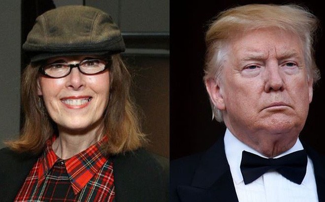 Nhà báo Elizabeth Jean Carroll và Tổng thống Mỹ Donald Trump (Ảnh: Elle)