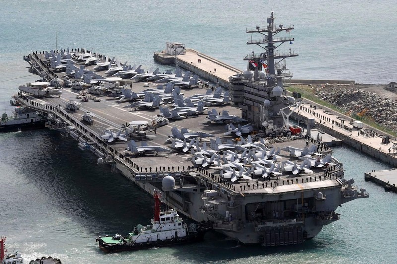 Hạm đội 7 của Mỹ đóng tại Nhật Bản (Ảnh: Washington Post)