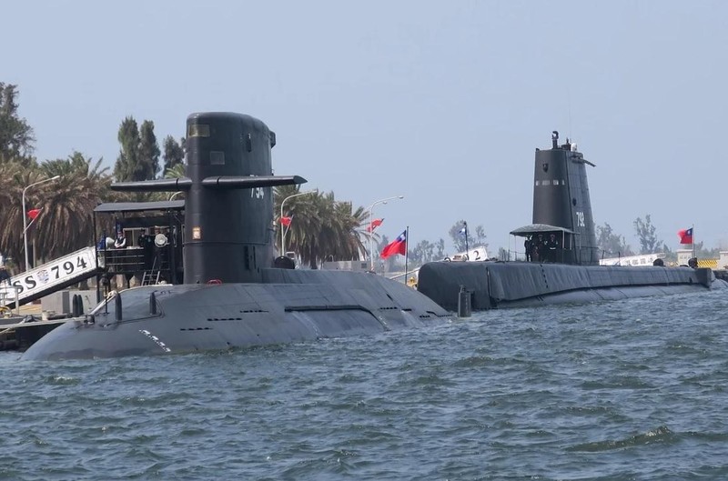 Đài Loan đang tăng cường sức mạnh của mình bằng cách chế tạo hạm đội tàu ngầm mới (Ảnh: Kyodo)