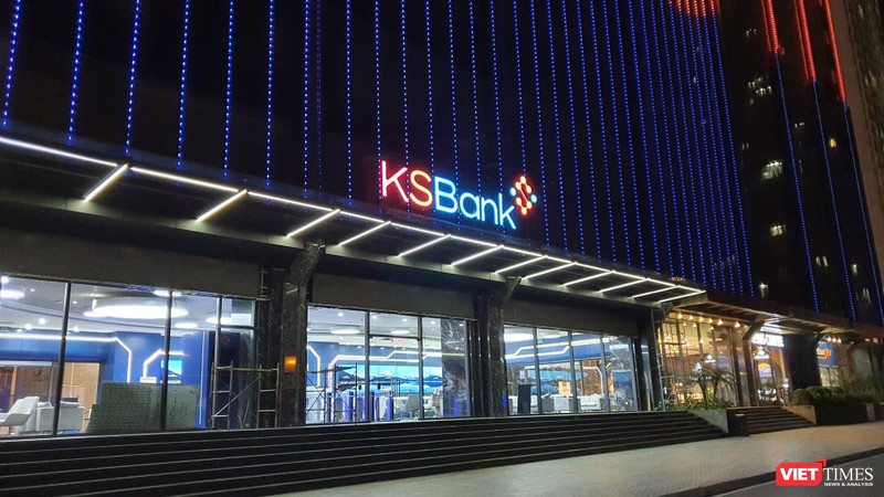 Logo KSBank bên ngoài toà nhà Sunshine Center tại Hà Nội