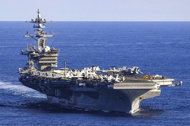 Tàu sân bay USS Carl Vinson đã tới Biển Đông tới 9 lần trong năm nay (Ảnh: US Navy)