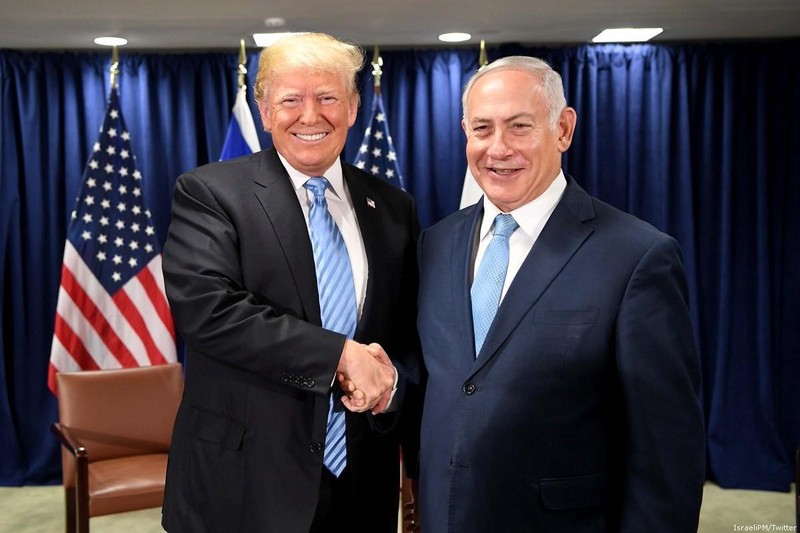 Tổng thống Mỹ Donald Trump và thủ tướng Israel Benjamin Netanyahu.