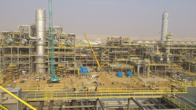 Công trường xây dựng dự án lọc hóa dầu Nghi Sơn