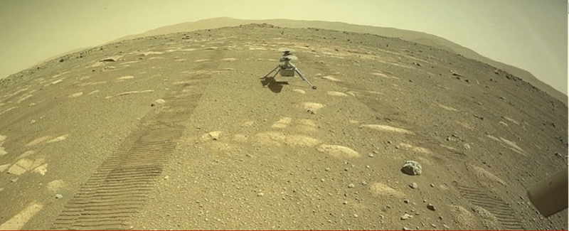 Trực thăng của NASA hạ cánh thành công trên bề mặt Sao Hỏa (Ảnh: Science Alert)