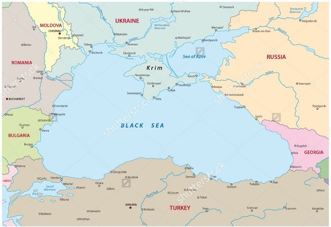 Biển Đen nằm ở vị trí địa chiến lược quan trọng với Nga