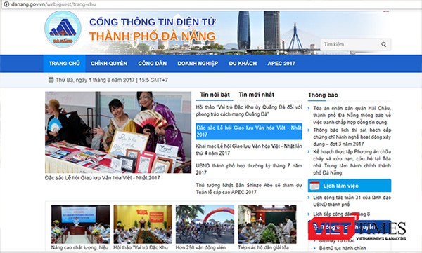 Cổng TTĐT TP Đà Nẵng được phát huy trở thành kênh cung cấp thông tin và đối thoại giữa chính quyền với người dân