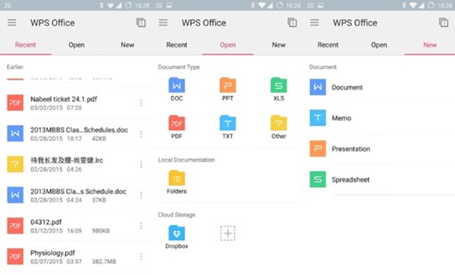 WPS Office là ứng dụng chỉnh sửa văn bản khá phổ biến trên smartphone và máy tính, có kích thước tương đối nhỏ (chỉ khoảng 35 MB) và hỗ trợ hầu hết các định dạng tài liệu như .Doc, .Docx, .Xls, .Ppt, .Pdf…