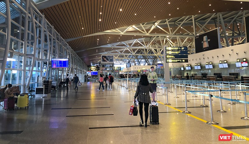Một góc Sân bay quốc tế Đà Nẵng trong mùa dịch COVID-19