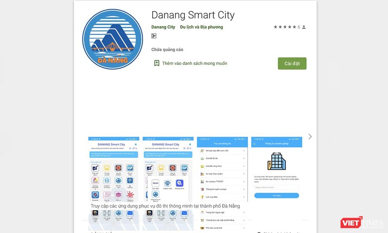 Ứng dụng DaNang Smart City trên di động vừa được Đà Nẵng đưa vào sử dụng