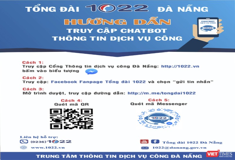 Hướng dẫn cài đặt ứng dụng Chatbot 1022 Đà Nẵng