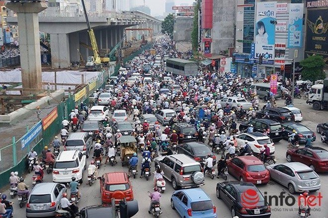 Hiện Hà Nội có hơn 5 triệu xe máy (Ảnh minh họa)