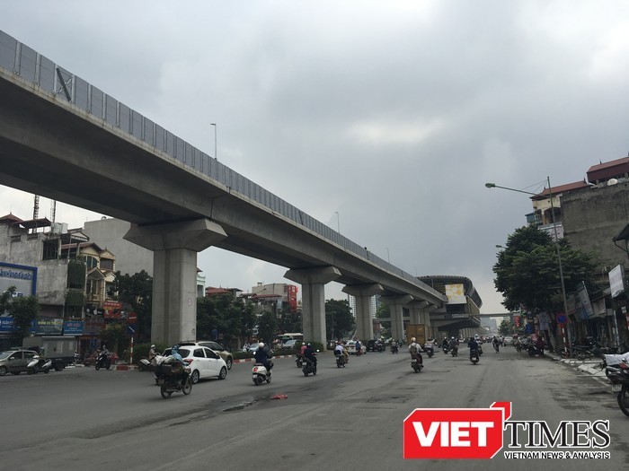 Dự án đường sắt đô thị Cát Linh - Hà Đông - Ảnh: Q.V