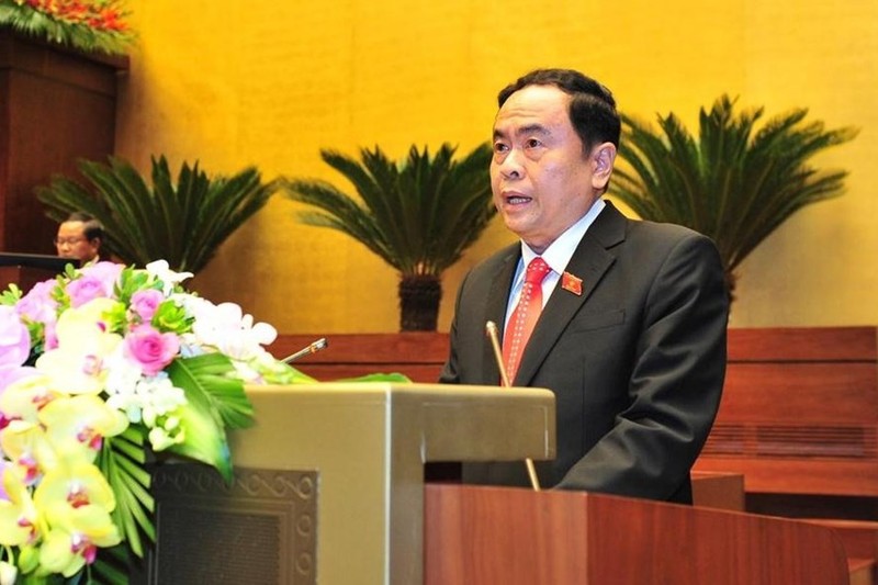 Chủ tịch Ủy ban Trung ương MTTQ Việt Nam Trần Thanh Mẫn - Ảnh: Hải Nguyễn/Lao động