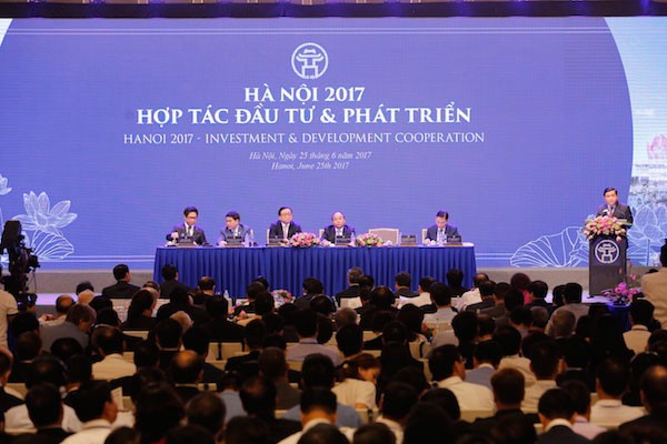 Tại Hội nghị năm 2017 TP Hà Nôi  đã trao quyết định đầu tư cho 48 dự án với tổng vốn đầu tư khoảng 74.000 tỷ đồng.