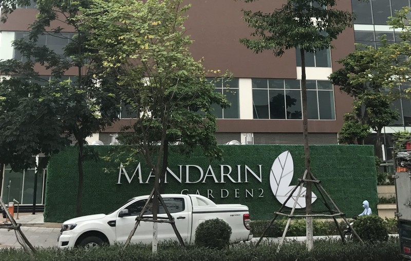 Công trình "Mandarin Garden 2" của Công ty Cổ phần Đầu tư và dịch vụ Hà Nội - thành viên của Tập đoàn Hòa Phát. Ảnh: Nguyễn Hiếu