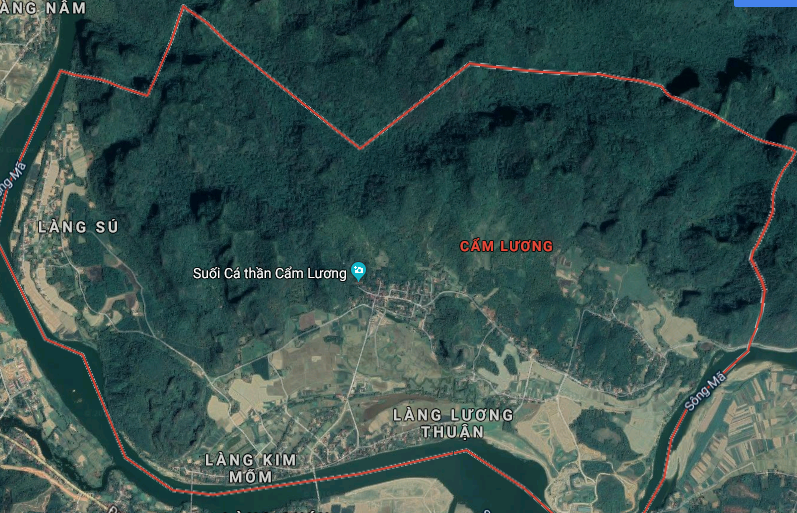 Khu vực nghiên cứu quy hoạch tại xã Cẩm Lương, huyện Cẩm Thủy, tỉnh Thanh Hóa