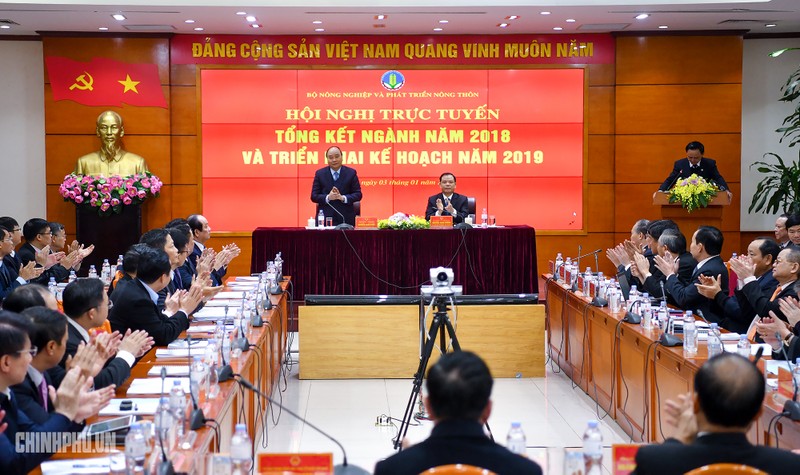Quang cảnh Hội nghị triển khai nhiệm vụ 2019 của Bộ Nông nghiệp và Phát triển Nông thôn (Ảnh; VPCP)