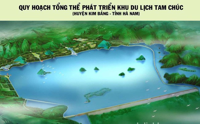 Quy hoạch tổng thể phát triển Khu DLQG Tam Chúc, tỉnh Hà Nam đến năm 2030 (Nguồn: Internet)