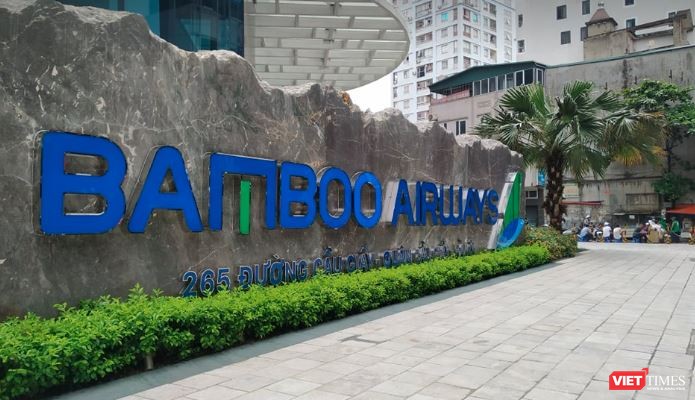 Trụ sở Bamboo Airways tại số 265 đường Cầu Giấy, Hà Nội (Ảnh: L.M)