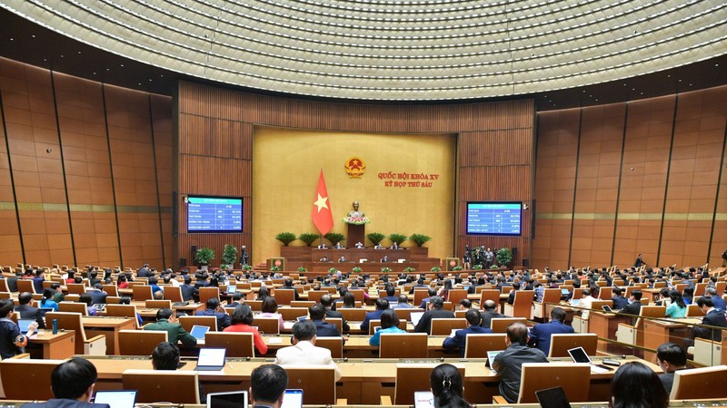 Toàn cảnh buổi bế mạc Kỳ họp thứ 6 - Quốc hội khóa XV (Nguồn: Quochoi.vn)