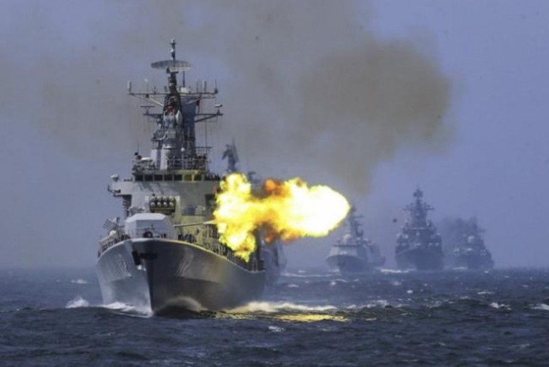 Từ ngày 14/5, Trung Quốc sẽ tiến hành cuộc diễn tập thực binh lớn kéo dài 2 tháng rưỡi ở Vịnh Bột Hải nhằm vào Đài Loan (Ảnh: Sina).