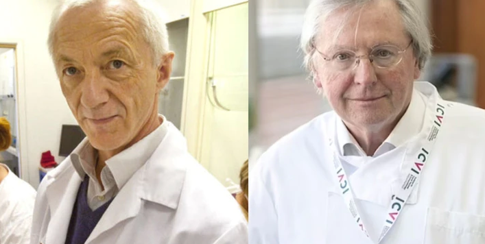 Hai chuyên gia Giáo sư Angus Dalgleish (Phải) và Birger Sorensen (trái). Ảnh: Đông Phương.