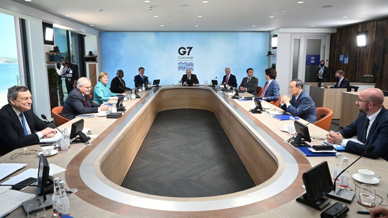 Hội nghị thượng đỉnh Nhóm G7 bế mạc với tuyên bố chung có lời lẽ cứng rắn chưa từng thấy với Trung Quốc (Ảnh: Reuters).