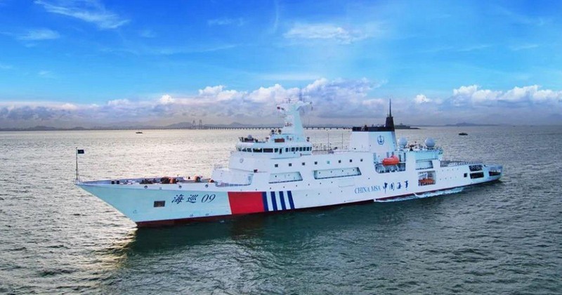 Tàu Hải Tuần 09 được biên chế cho Cục Hải sự Quảng Đông, sẽ chủ yếu hoạt động ở Biển Đông (Ảnh: Dwnews).