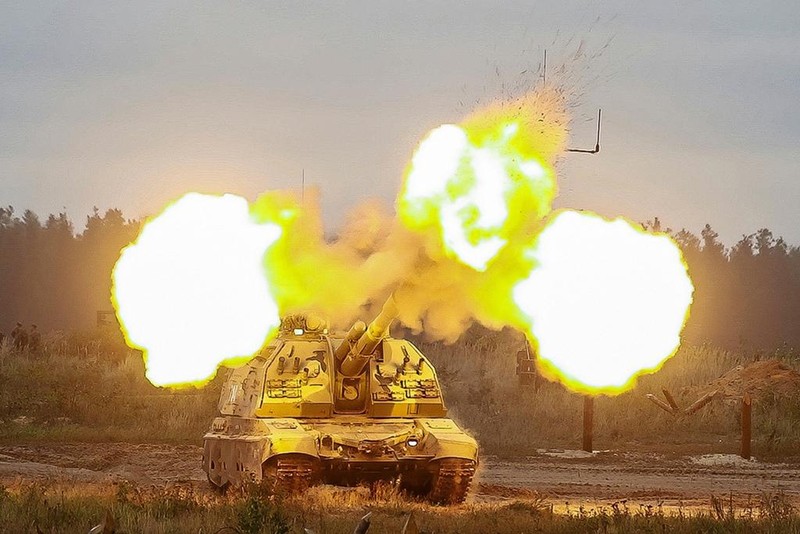 Quân Nga hiện chiếm ưu thế áp đảo về hỏa lực pháo binh, tên lửa trên chiến trường (Ảnh: Chinatimes).