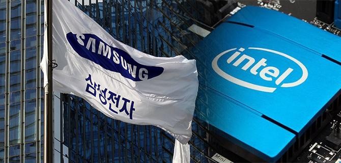 Samsung tiếp tục vượt mặt Intel chiếm lĩnh vị trí nhà sản xuất chip dẫn đầu thế giới (Ảnh: Sina).