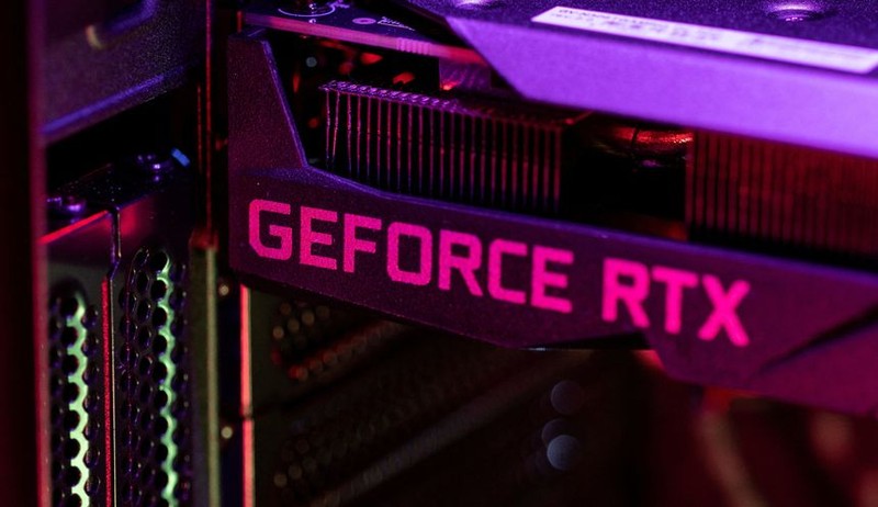 Card đồ họa đa năng Nvidia GeForce RTX, sử dụng chip Nvidia trong viện nghiên cứu Trung Quốc. Ảnh Dado Ruvic/Reuters