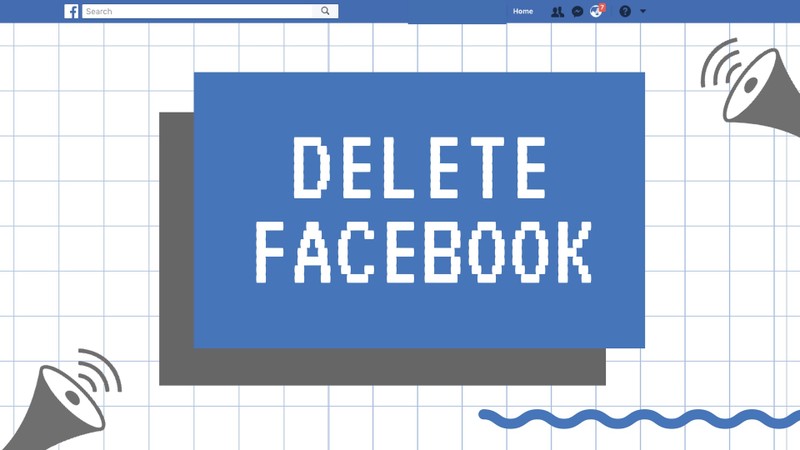 #DeleteFacebook là phong trào được cộng đồng mạng kêu gọi để phản đối Facebook. Nguồn: FossBytes