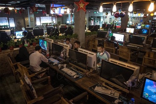 Một quán Internet ở Bắc Kinh. Ảnh: NYTimes