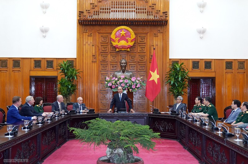 Thủ tướng Chính phủ Nguyễn Xuân Phúc phát biểu tại cuộc làm việc với Hội đồng Khoa học y tế. (Ảnh: Quang Hiếu)