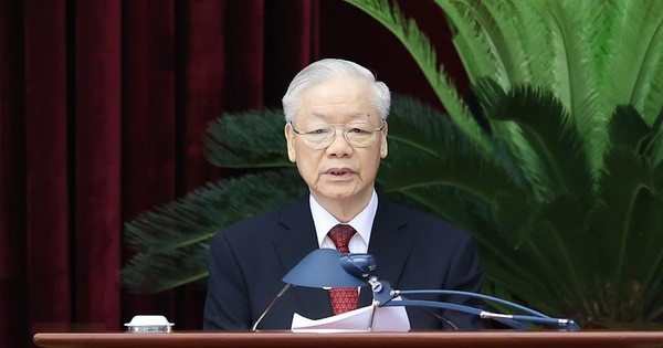Tổng Bí thư Nguyễn Phú Trọng phát biểu khai mạc Hội nghị - Ảnh: VGP/Nhật Bắc